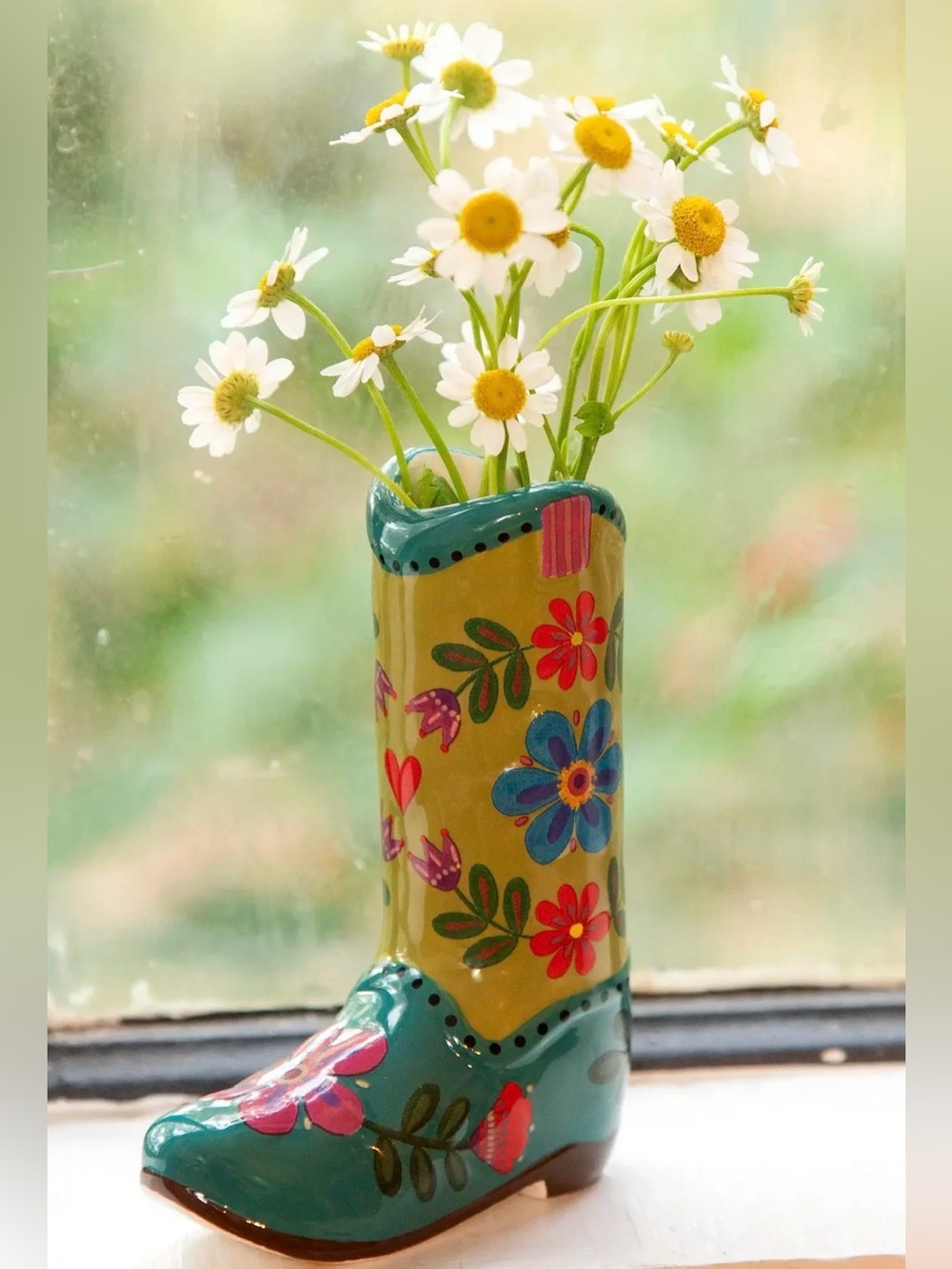 Natural Life Cutest Little Bud Vase Ceramic Boot & Bag New in Box! 📦